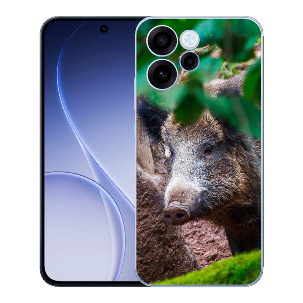 Gélový kryt mmCase na Oppo Reno 15 FS 5G - divoké prasa