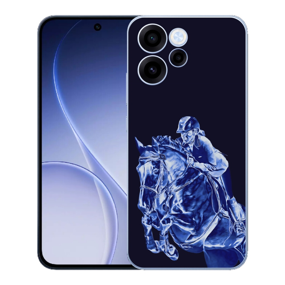 Gélový kryt mmCase na Oppo Reno 15 FS 5G - dostihový kôň