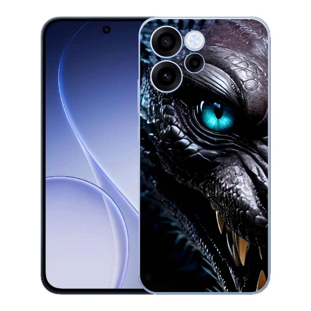 Gélový kryt mmCase na Oppo Reno 15 FS 5G - dračí pohľad