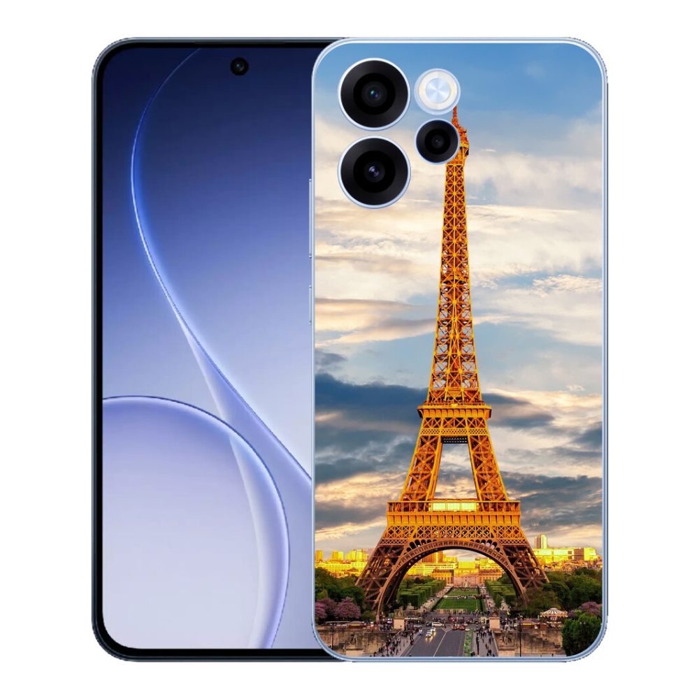 Gélový kryt mmCase na Oppo Reno 15 FS 5G - eiffelova veža 3