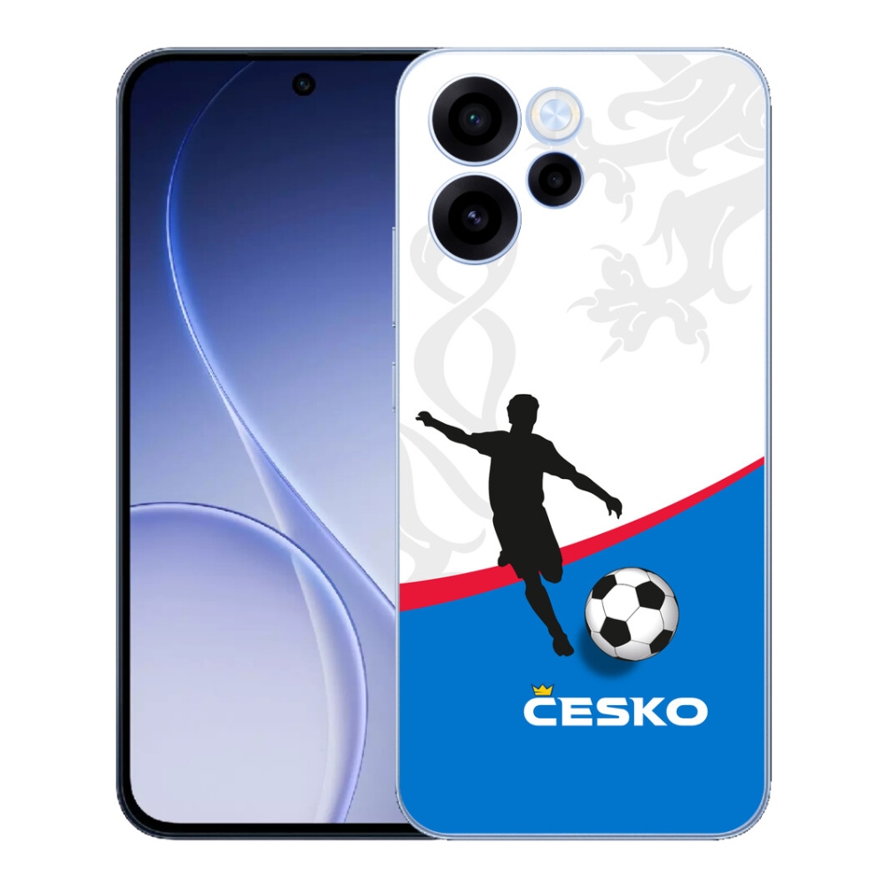 Gélový kryt mmCase na Oppo Reno 15 FS 5G - futbal Česko 1
