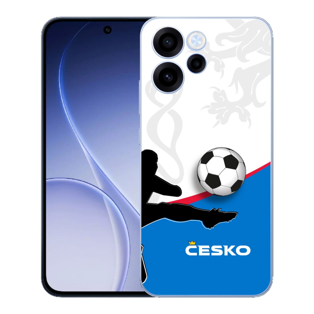 Gélový kryt mmCase na Oppo Reno 15 FS 5G - futbal Česko 3