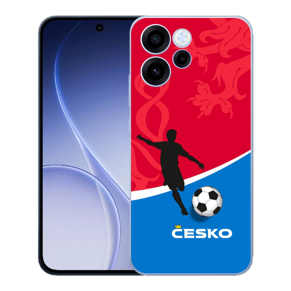 Gélový kryt mmCase na Oppo Reno 15 FS 5G - futbal Česko