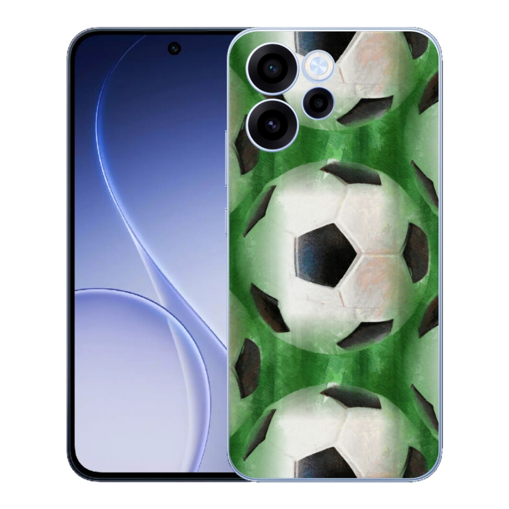 Gélový kryt mmCase na Oppo Reno 15 FS 5G - futbalová lopta