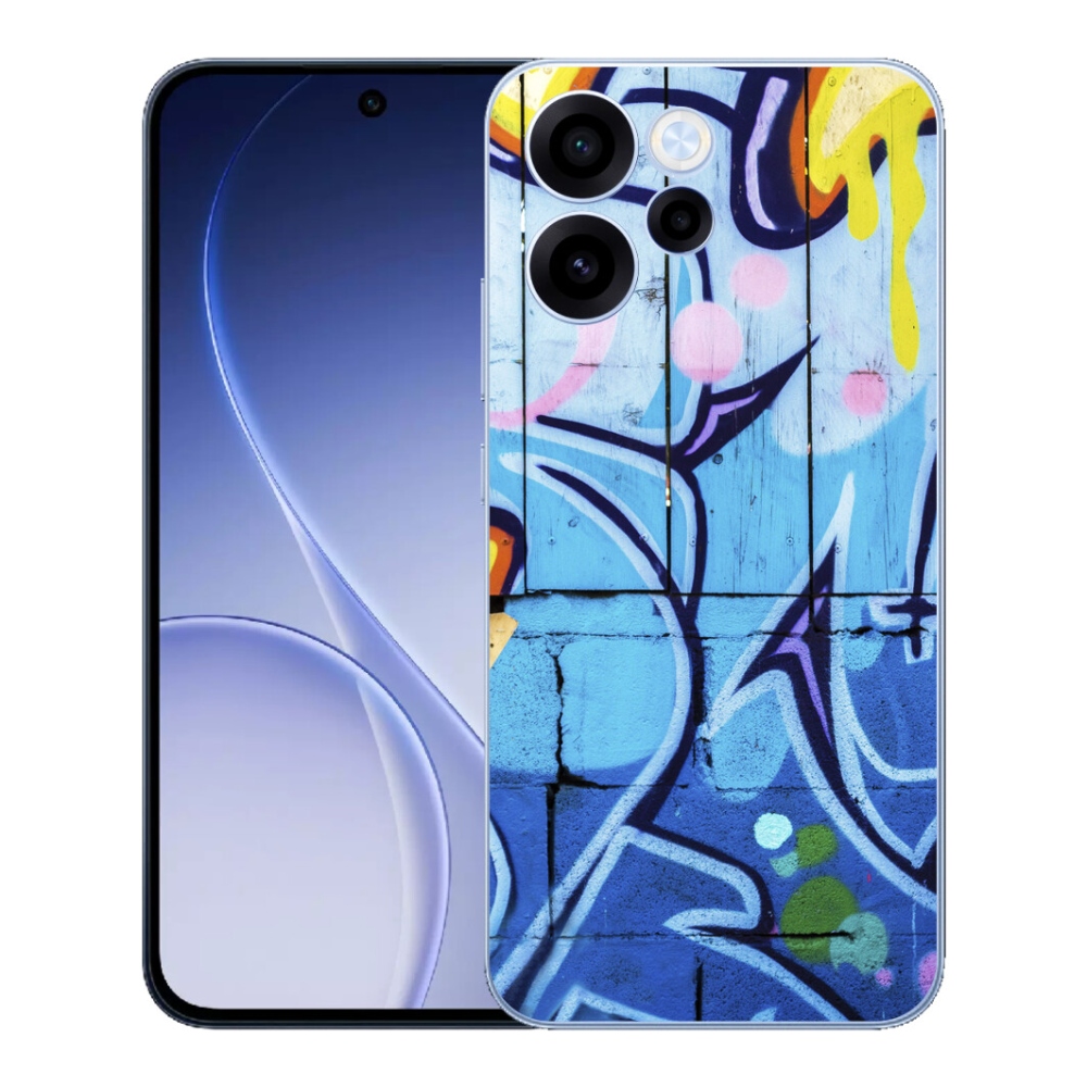 Gélový kryt mmCase na Oppo Reno 15 FS 5G - graffiti