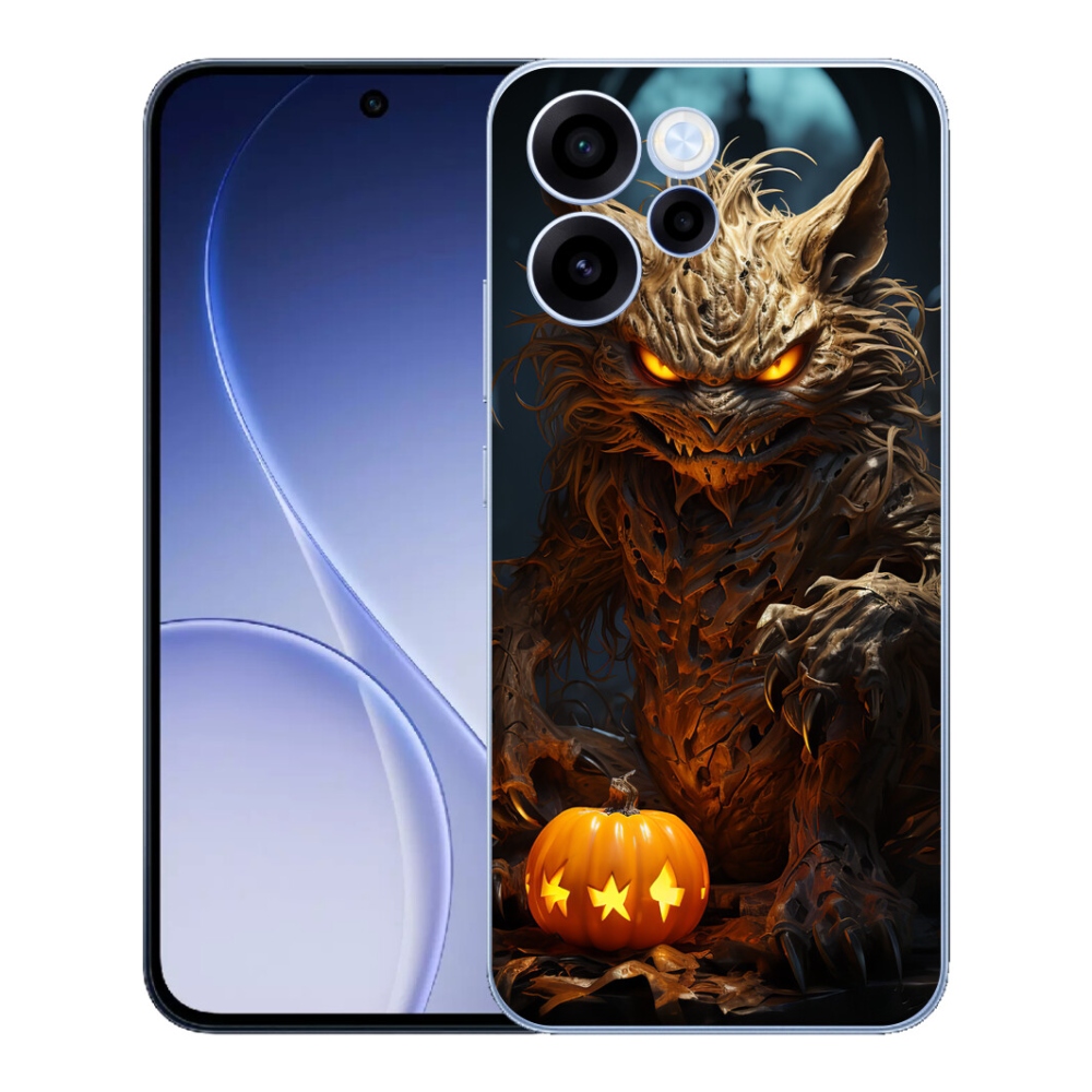 Gélový kryt mmCase na Oppo Reno 15 FS 5G - halloweenska príšera