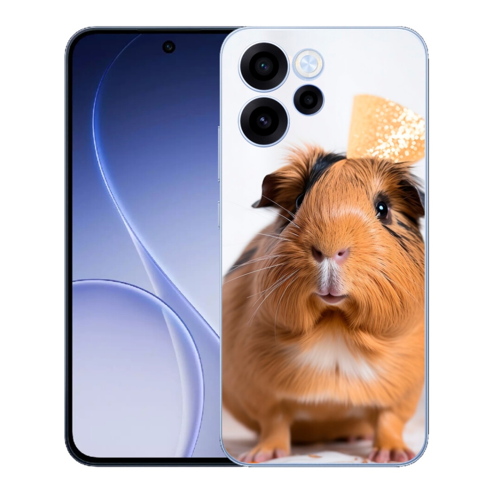 Gélový kryt mmCase na Oppo Reno 15 FS 5G - hnedé morča