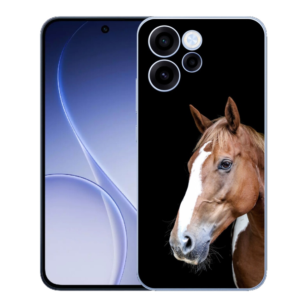 Gélový kryt mmCase na Oppo Reno 15 FS 5G - hnedý kôň 3
