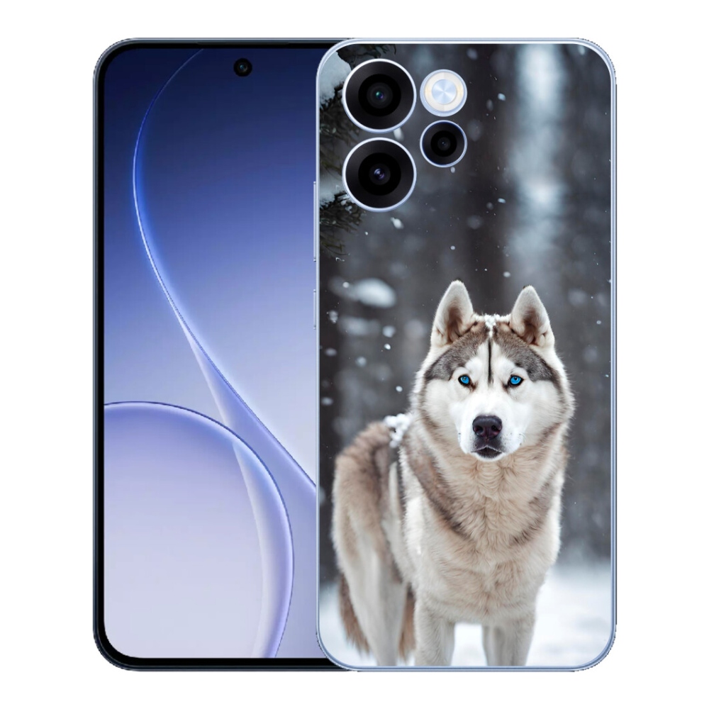 Gélový kryt mmCase na Oppo Reno 15 FS 5G - husky 2