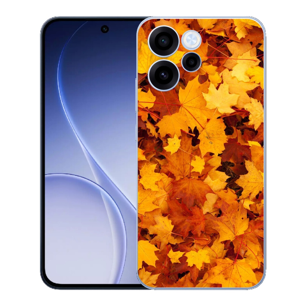 Gélový kryt mmCase na Oppo Reno 15 FS 5G - javorové listy