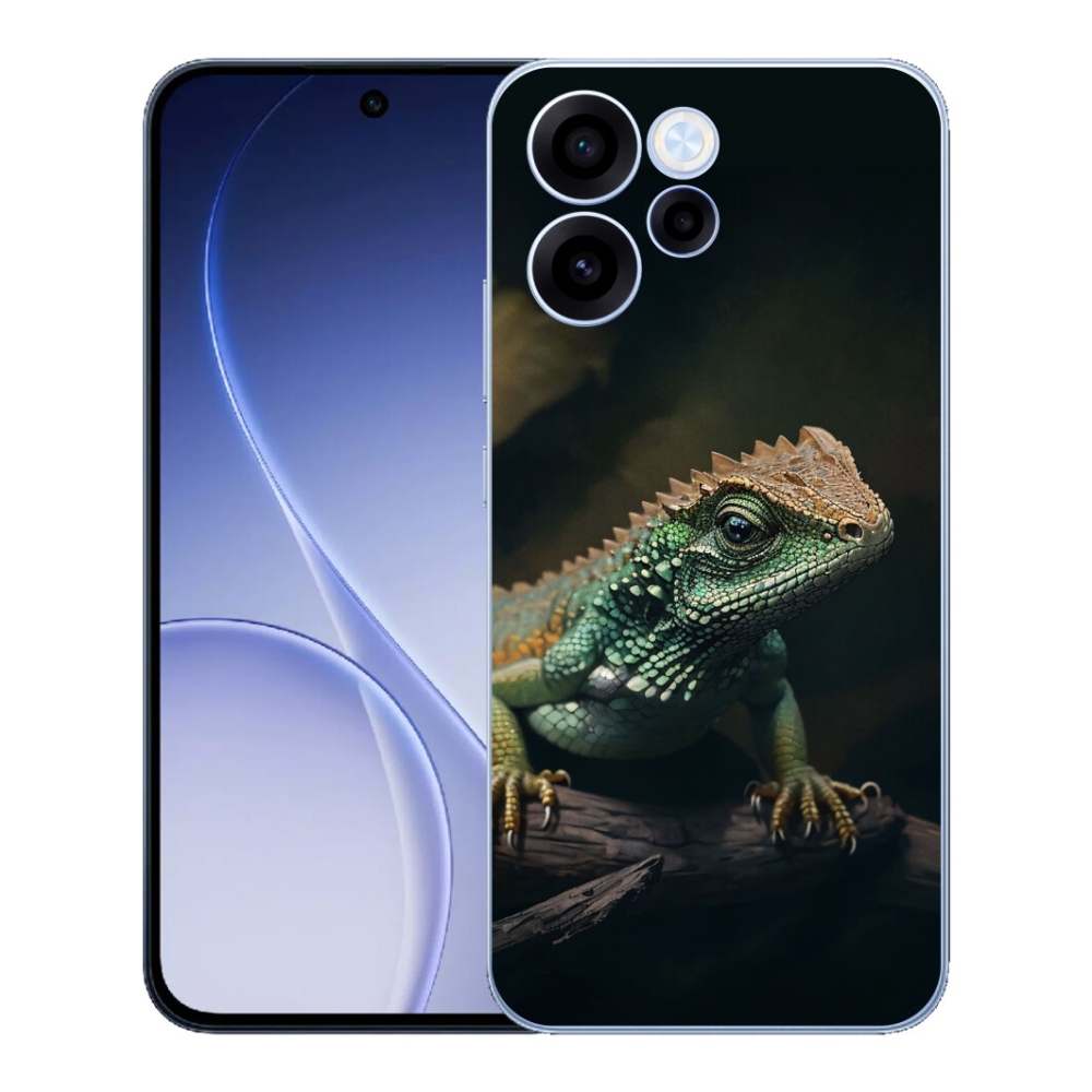 Gélový kryt mmCase na Oppo Reno 15 FS 5G - jašter