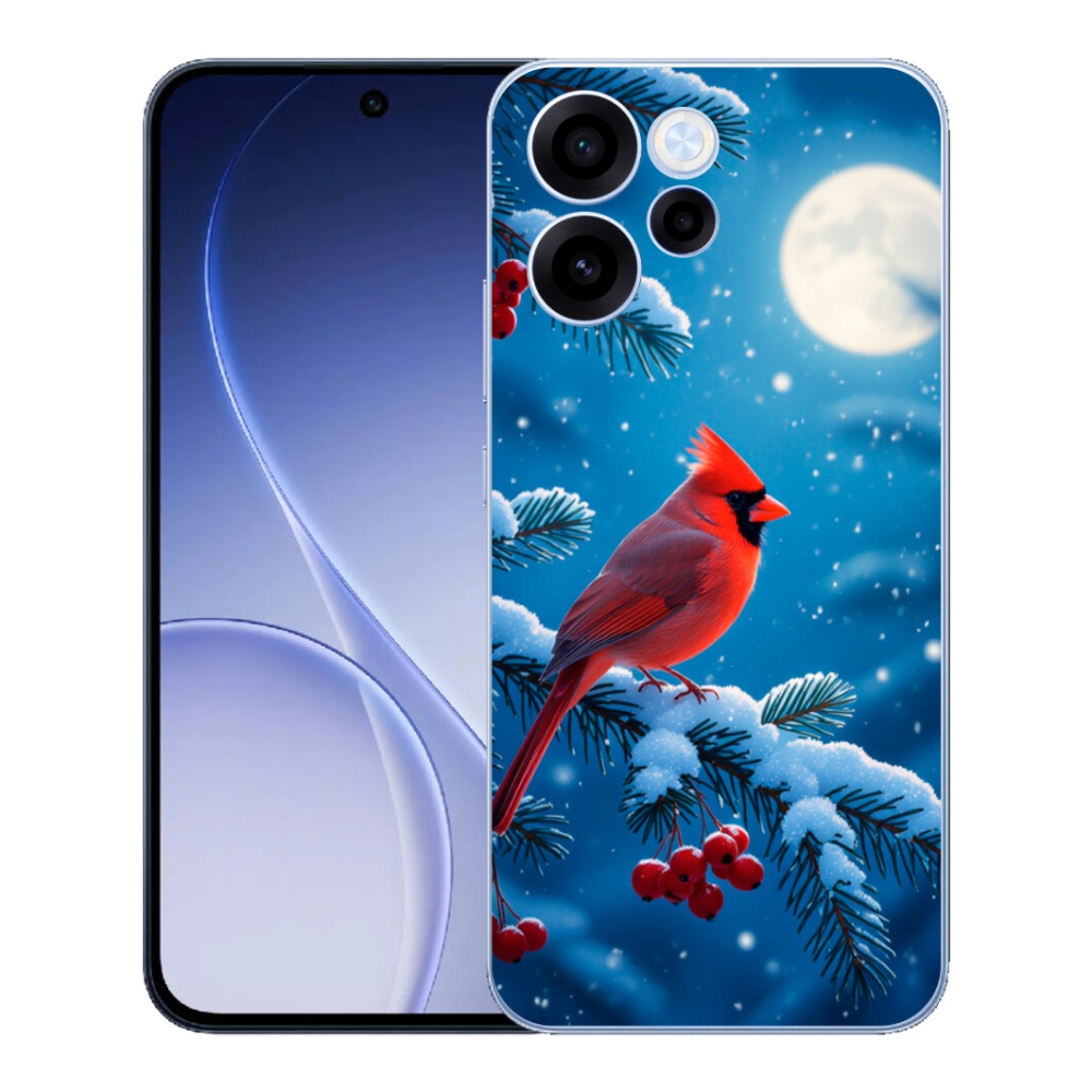 Gélový kryt mmCase na Oppo Reno 15 FS 5G - kardinál červený