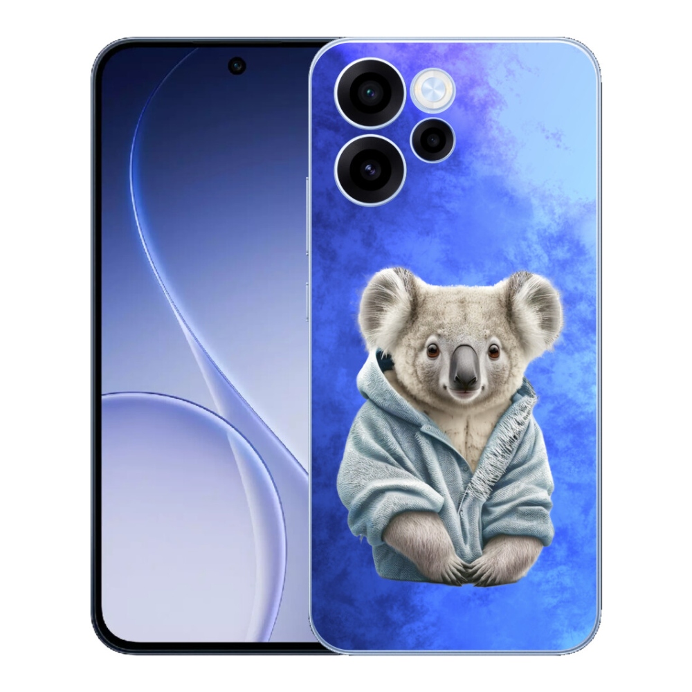 Gélový kryt mmCase na Oppo Reno 15 FS 5G - koala vo svetri