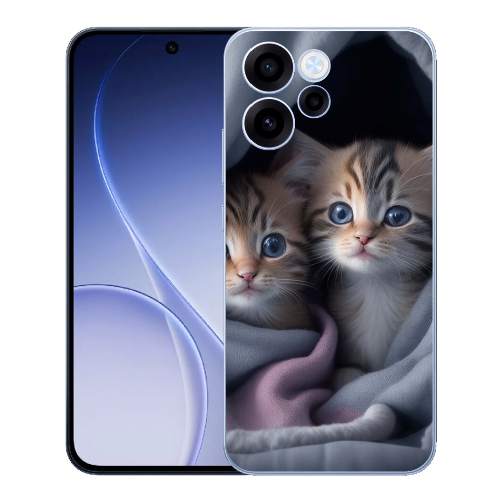 Gélový kryt mmCase na Oppo Reno 15 FS 5G - mačacie duo 2