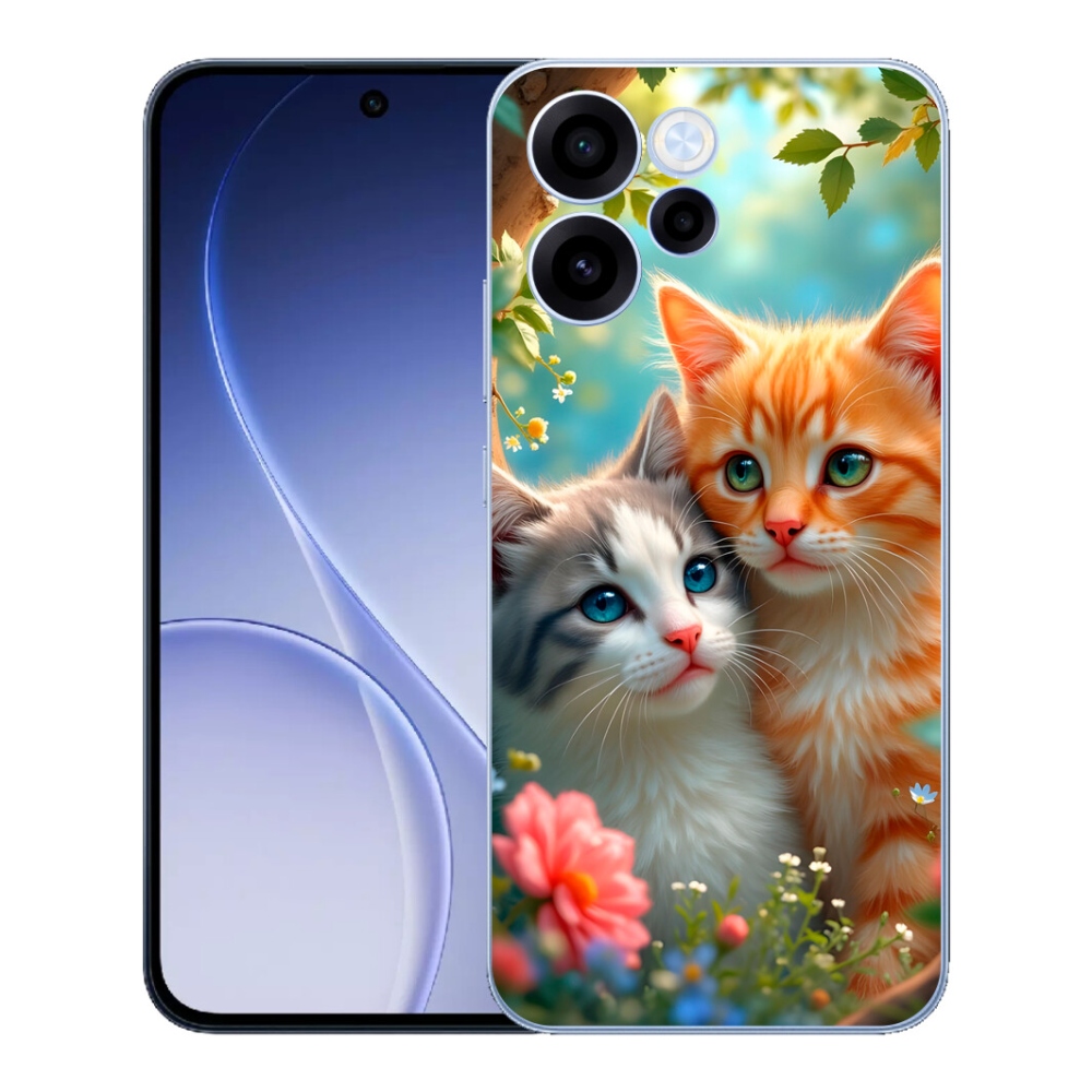 Gélový kryt mmCase na Oppo Reno 15 FS 5G - mačacia láska 2