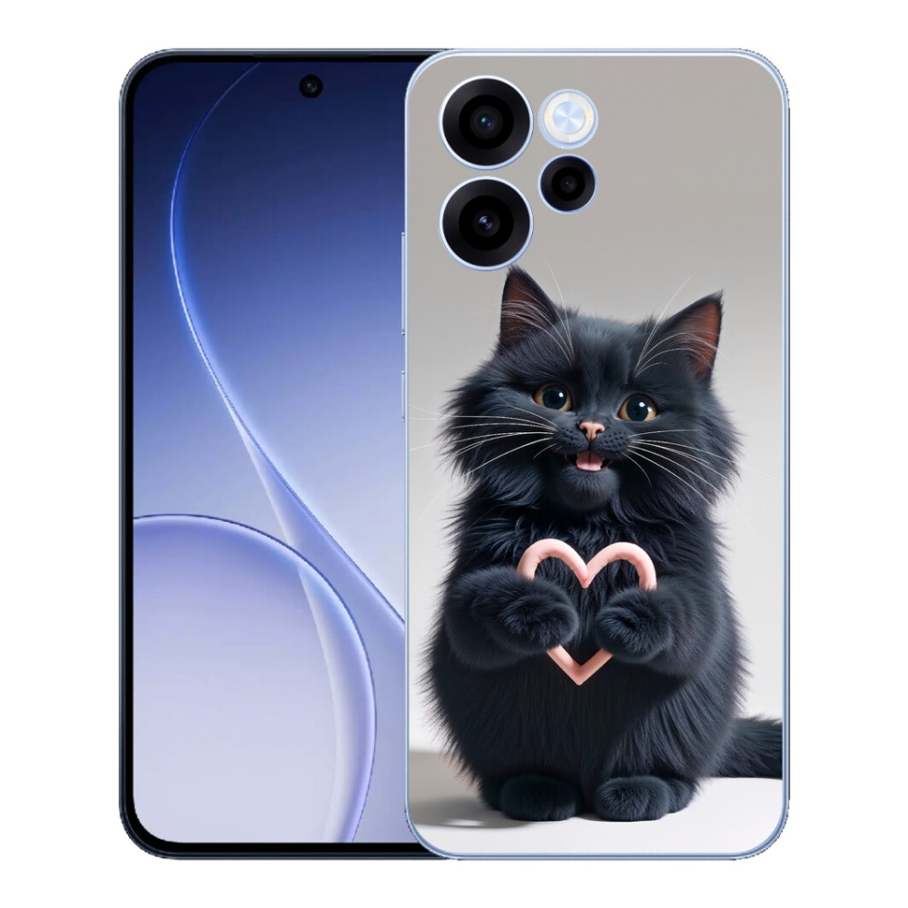 Gélový kryt mmCase na Oppo Reno 15 FS 5G - mačacia láska 3