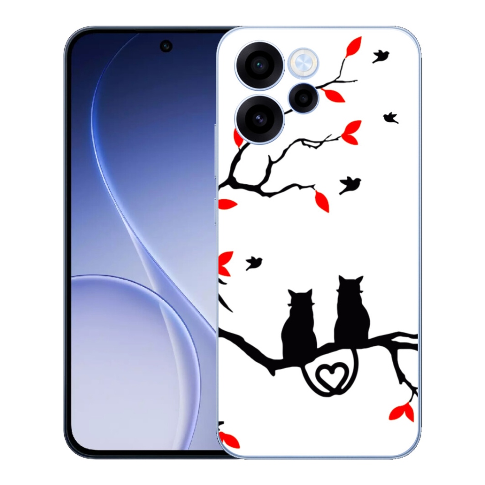 Gélový kryt mmCase na Oppo Reno 15 FS 5G - mačacia láska