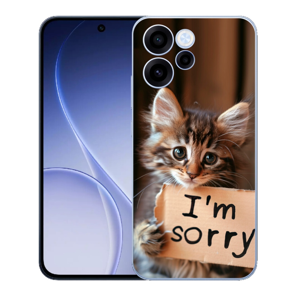 Gélový kryt mmCase na Oppo Reno 15 FS 5G - mačacie ospravedlnenie