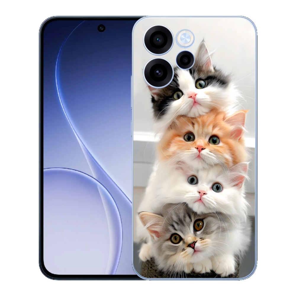 Gélový kryt mmCase na Oppo Reno 15 FS 5G - mačacia partia