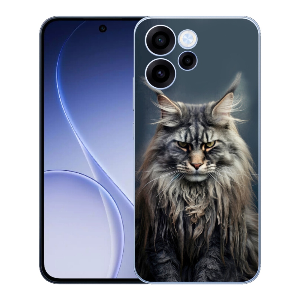 Gélový kryt mmCase na Oppo Reno 15 FS 5G - mačacie pohľad 4