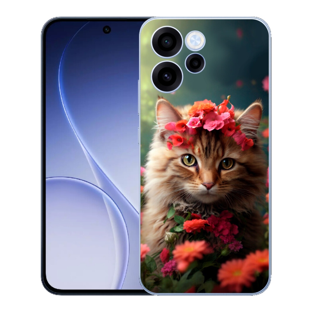 Gélový kryt mmCase na Oppo Reno 15 FS 5G - mačacia princezná