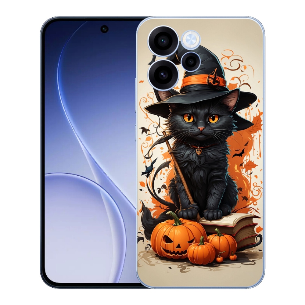 Gélový kryt mmCase na Oppo Reno 15 FS 5G - kocúr čarodejník
