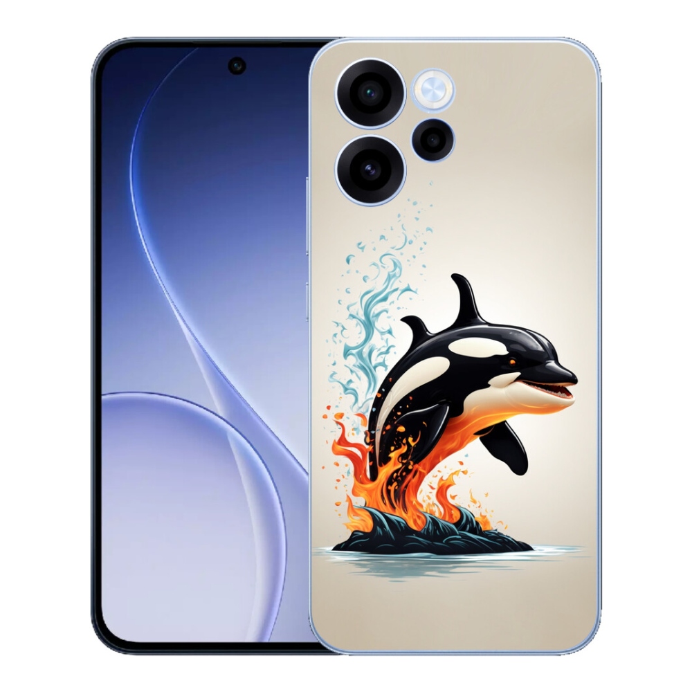 Gélový kryt mmCase na Oppo Reno 15 FS 5G - kosatka
