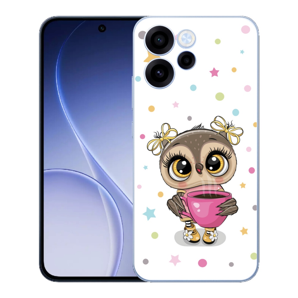 Gélový kryt mmCase na Oppo Reno 15 FS 5G - kreslená sovička