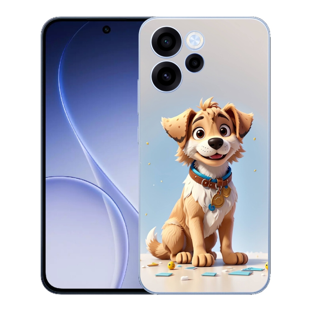 Gélový kryt mmCase na Oppo Reno 15 FS 5G - kreslené šteňa