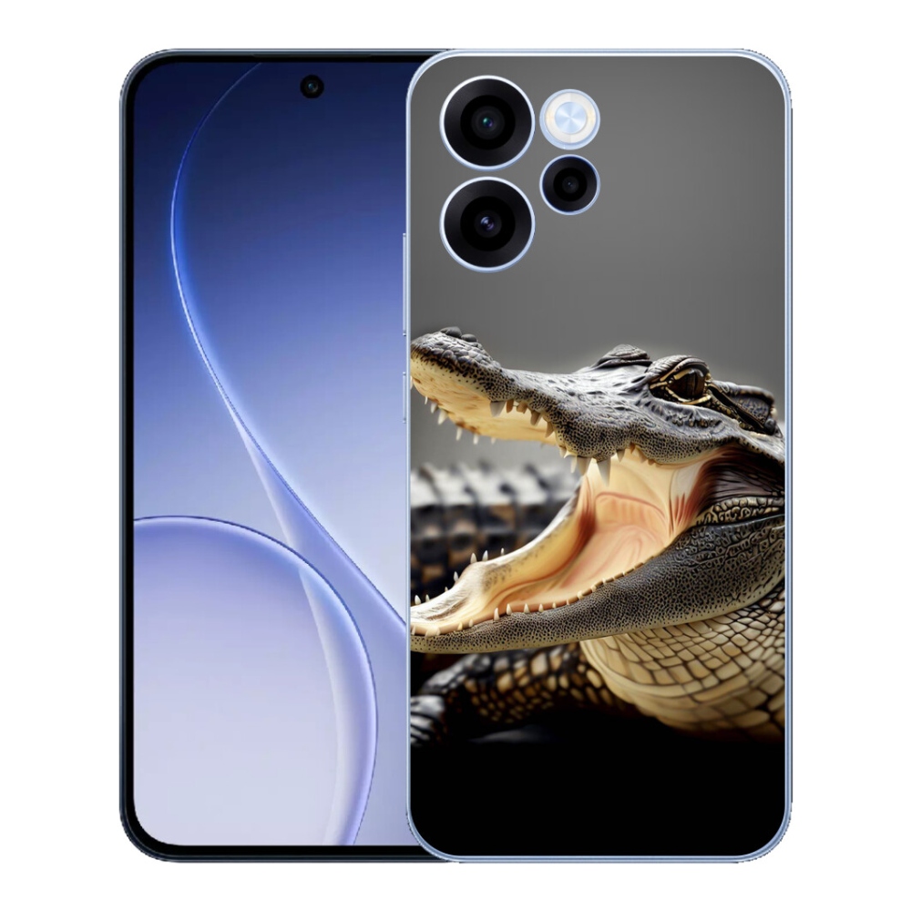Gélový kryt mmCase na Oppo Reno 15 FS 5G - krokodíl
