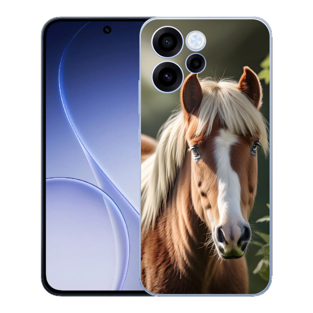 Gélový kryt mmCase na Oppo Reno 15 FS 5G - kôň so svetlou hrivou