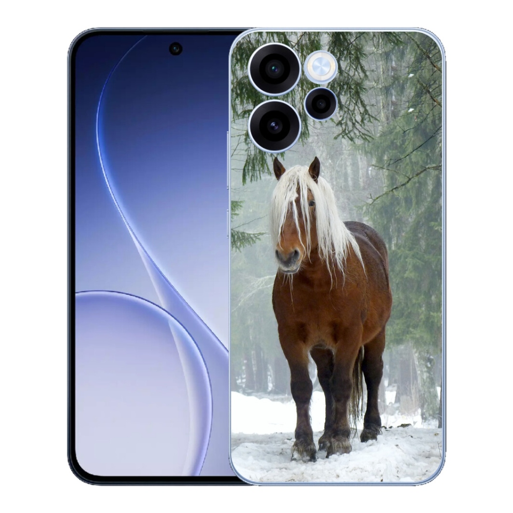 Gélový kryt mmCase na Oppo Reno 15 FS 5G - kôň v lese