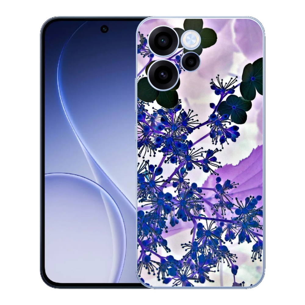 Gélový kryt mmCase na Oppo Reno 15 FS 5G - kvet hortenzie