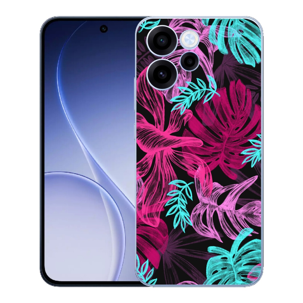 Gélový kryt mmCase na Oppo Reno 15 FS 5G - kvety 1