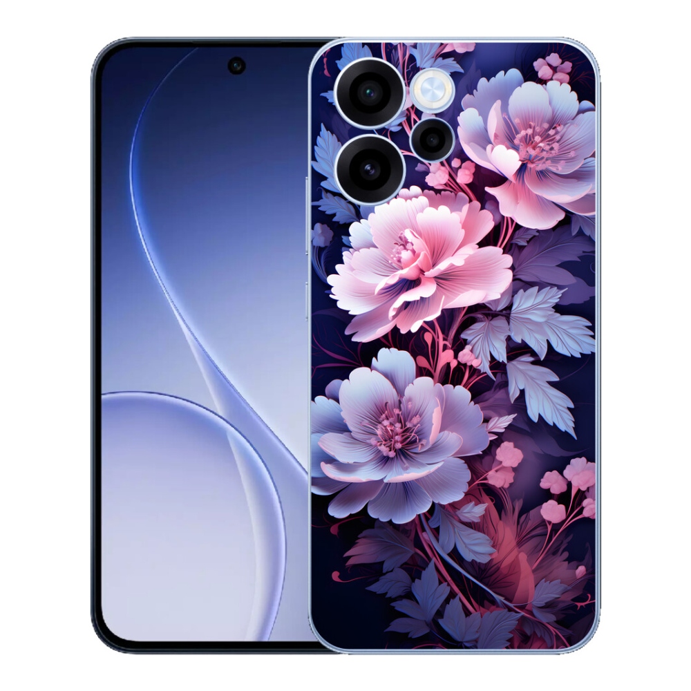 Gélový kryt mmCase na Oppo Reno 15 FS 5G - kvety 11