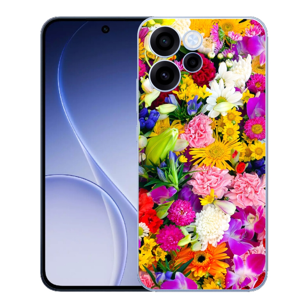 Gélový kryt mmCase na Oppo Reno 15 FS 5G - kvety 12