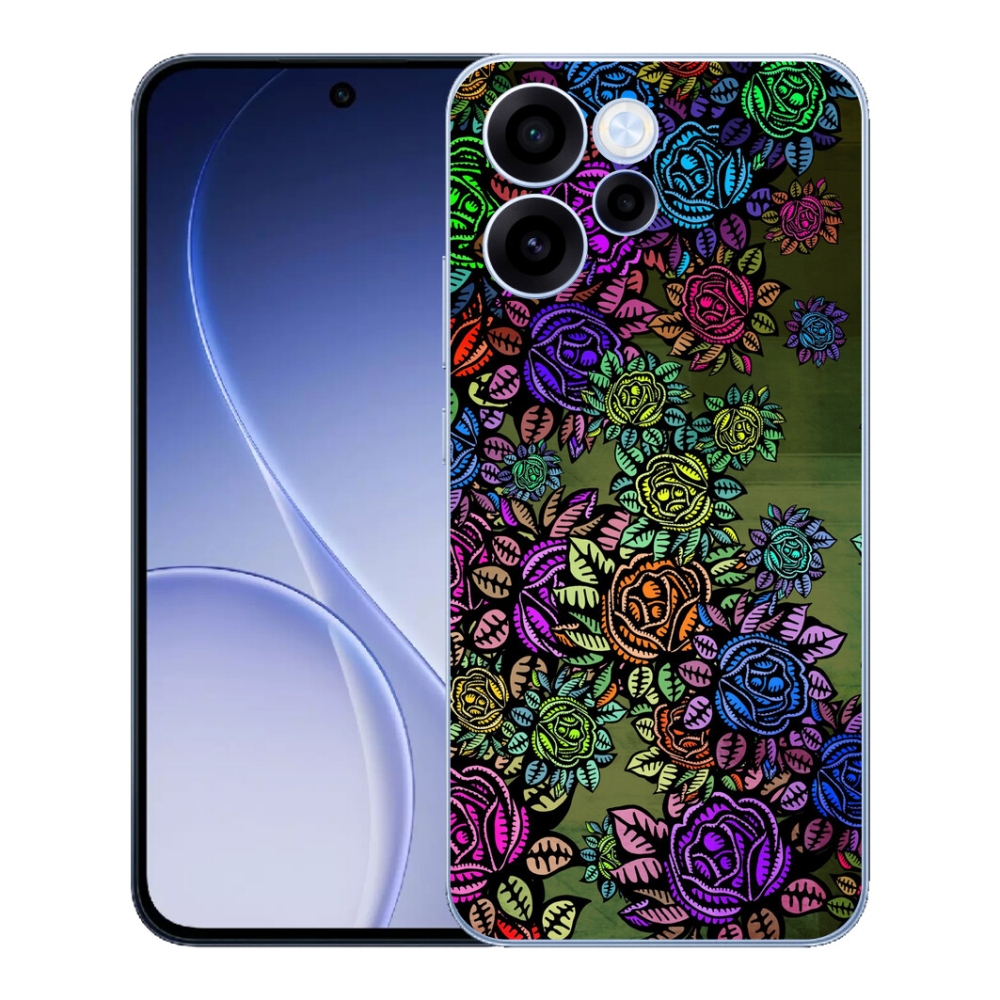 Gélový kryt mmCase na Oppo Reno 15 FS 5G - kvety 6