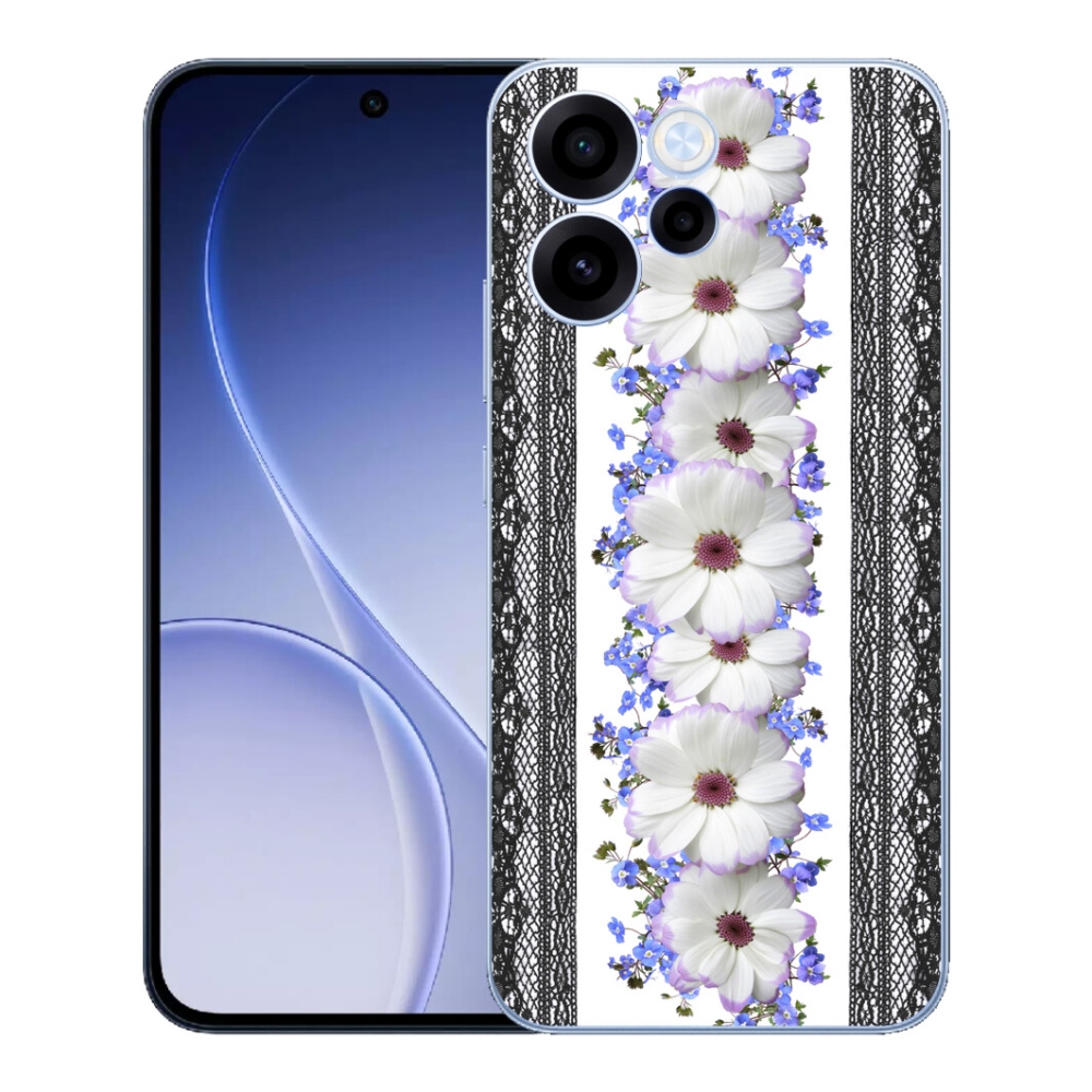 Gélový kryt mmCase na Oppo Reno 15 FS 5G - kvety 8