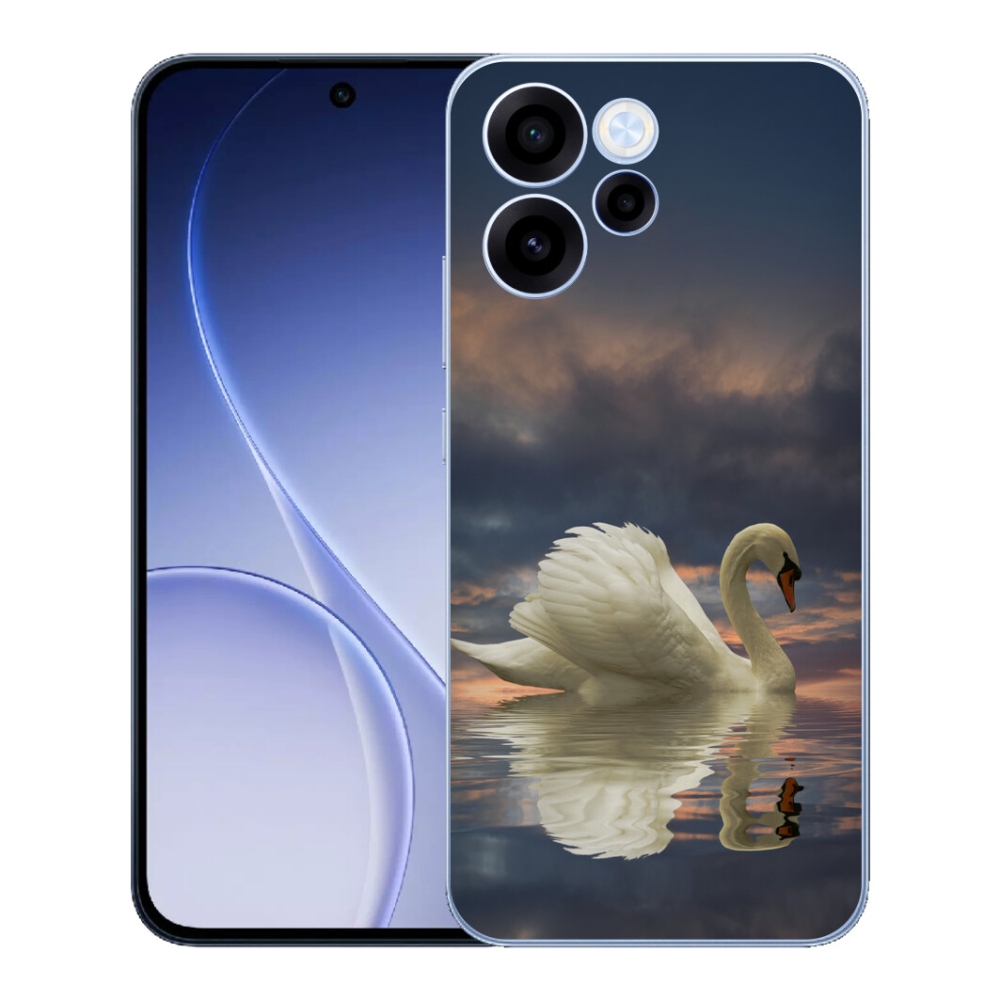 Gélový kryt mmCase na Oppo Reno 15 FS 5G - labuť