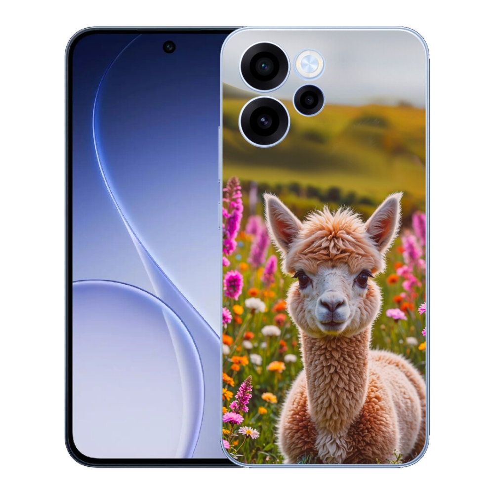 Gélový kryt mmCase na Oppo Reno 15 FS 5G - lama na lúke