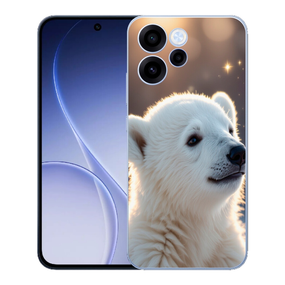 Gélový kryt mmCase na Oppo Reno 15 FS 5G - ľadový medveď