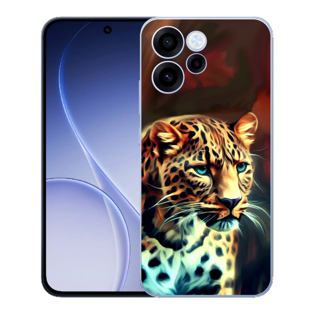 Gélový kryt mmCase na Oppo Reno 15 FS 5G - leopard