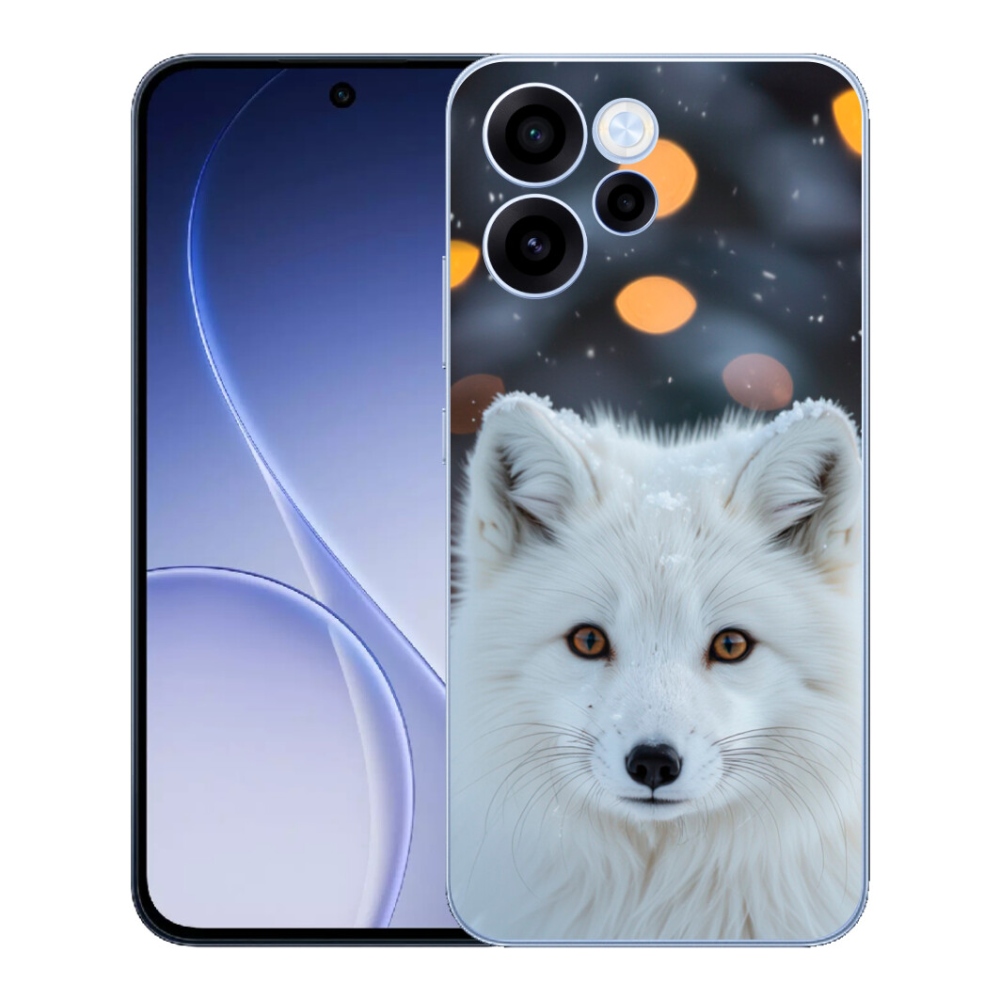 Gélový kryt mmCase na Oppo Reno 15 FS 5G - líška polárna
