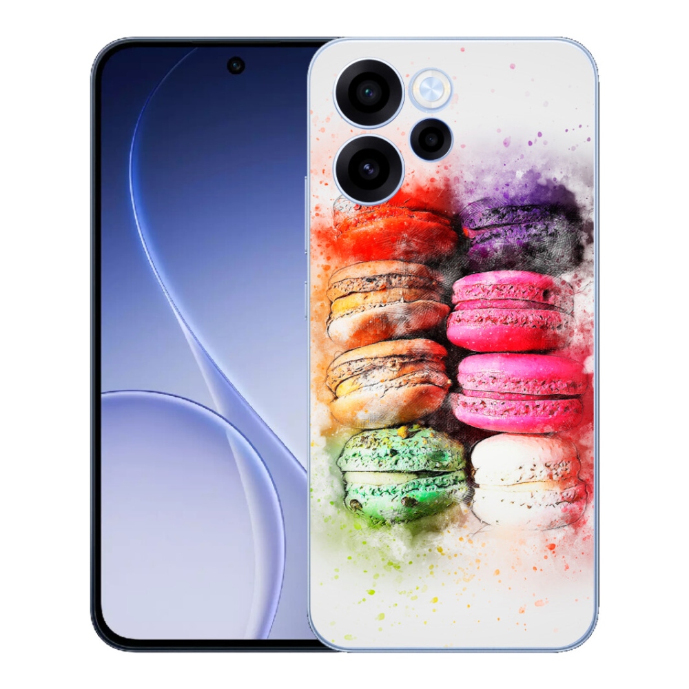 Gélový kryt mmCase na Oppo Reno 15 FS 5G - makrónky