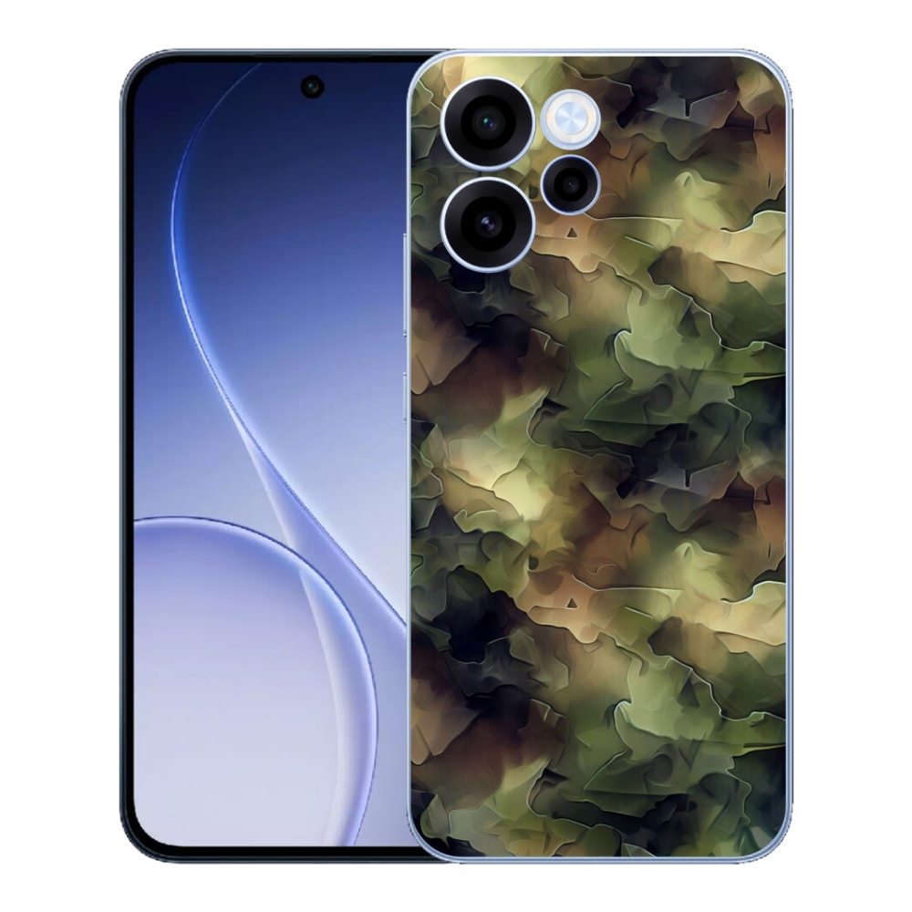 Gélový kryt mmCase na Oppo Reno 15 FS 5G - maskáčový vzor 10