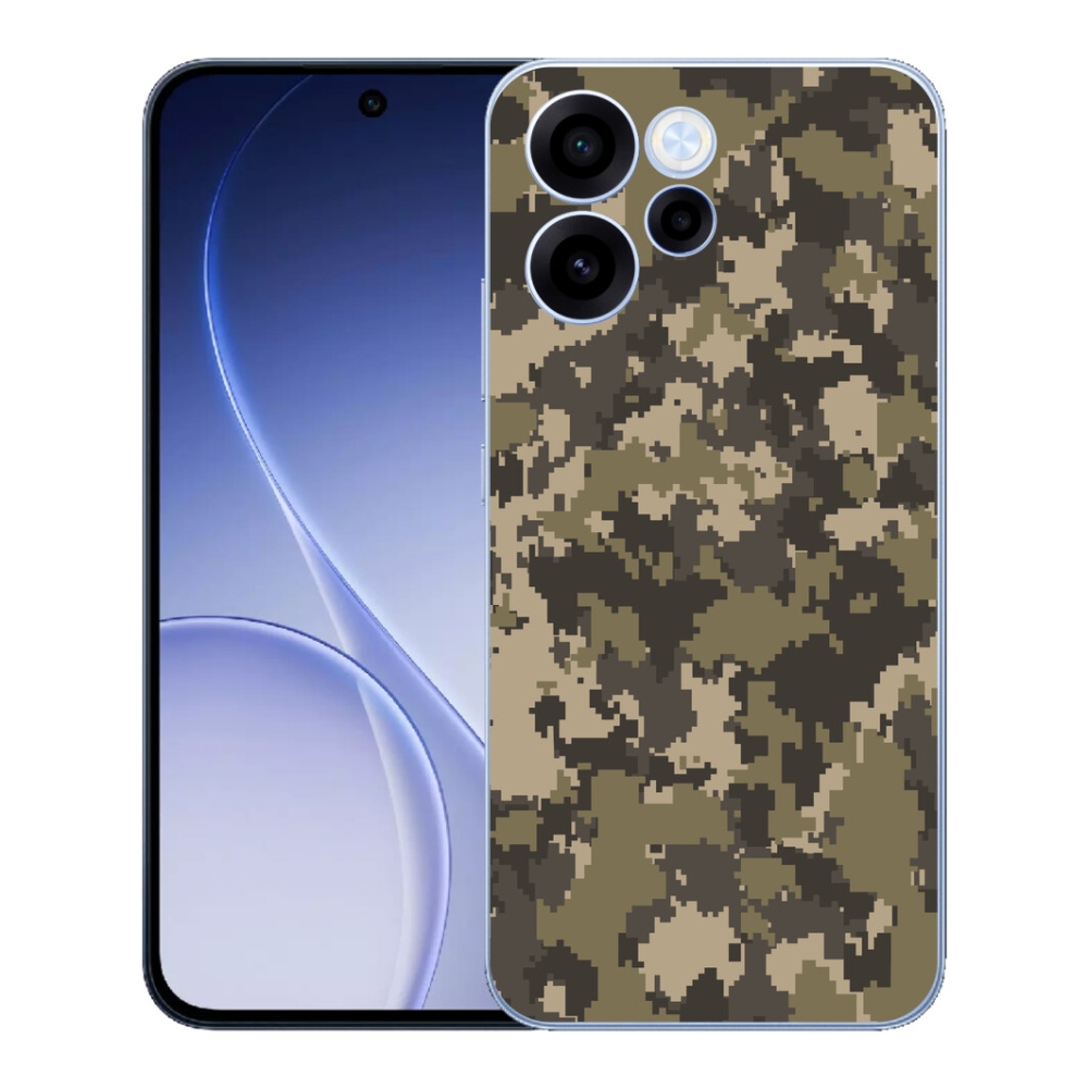 Gélový kryt mmCase na Oppo Reno 15 FS 5G - maskáčový vzor 12