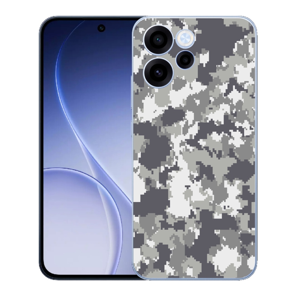 Gélový kryt mmCase na Oppo Reno 15 FS 5G - maskáčový vzor 2