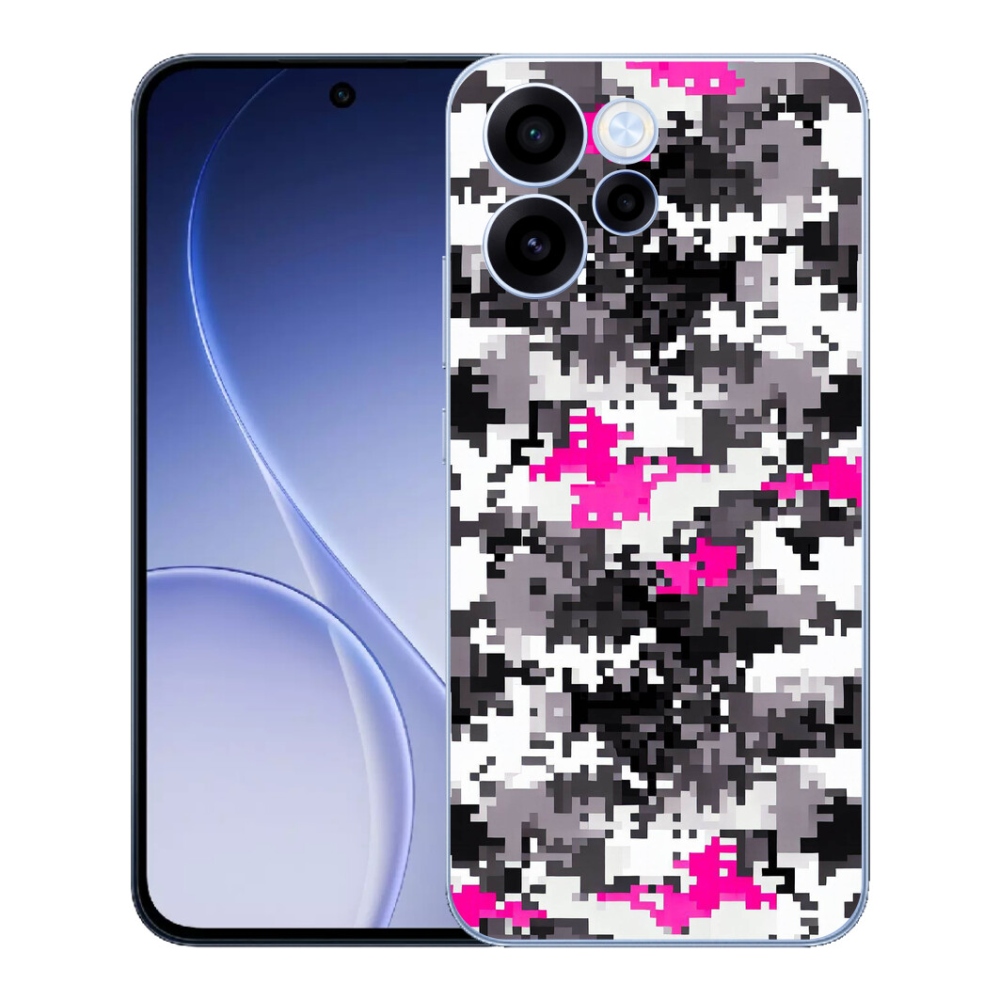 Gélový kryt mmCase na Oppo Reno 15 FS 5G - maskáčový vzor 4