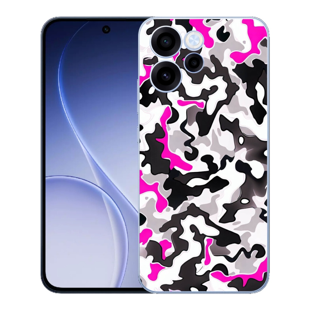 Gélový kryt mmCase na Oppo Reno 15 FS 5G - maskáčový vzor 5