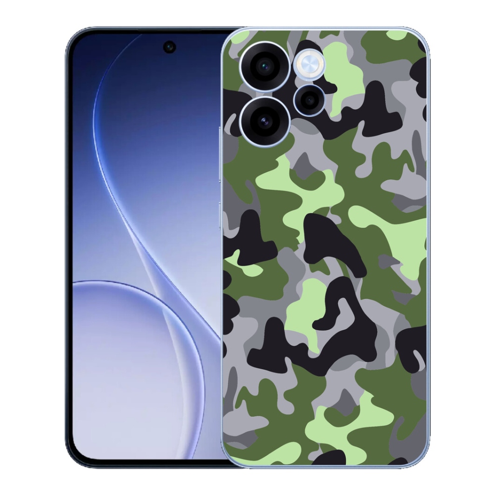 Gélový kryt mmCase na Oppo Reno 15 FS 5G - maskáčový vzor 7
